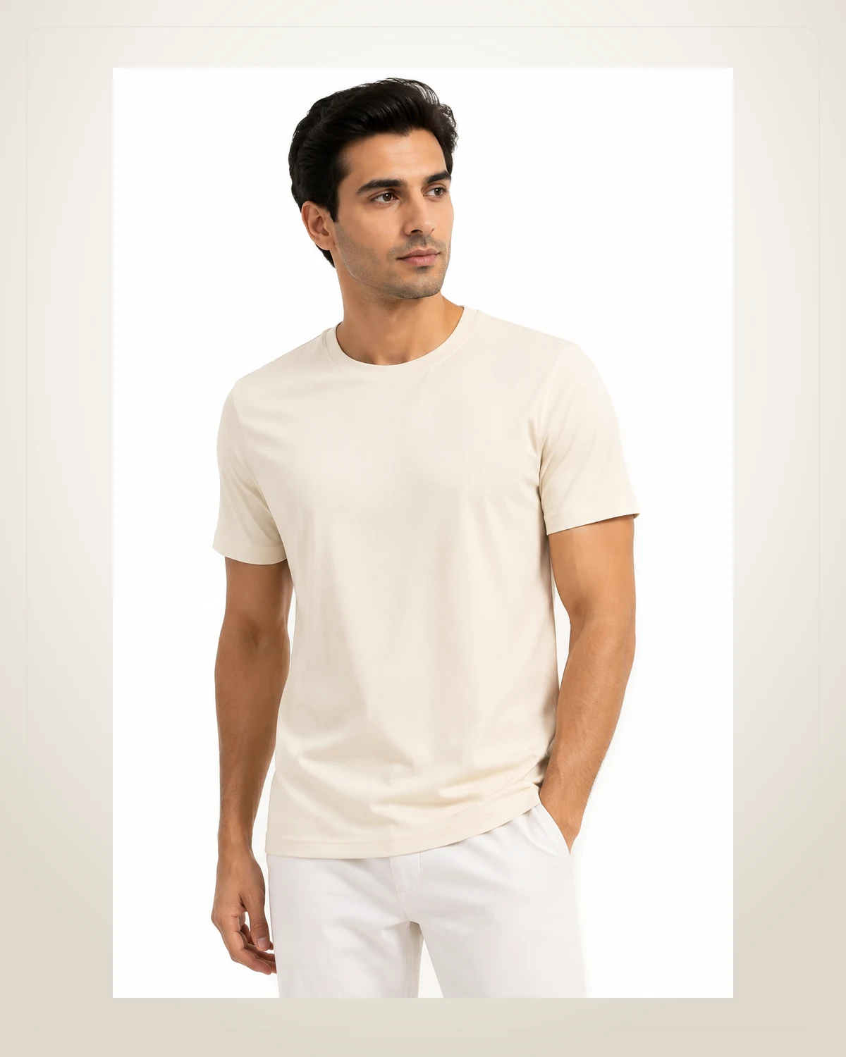 Denvox Essential Cream Tee