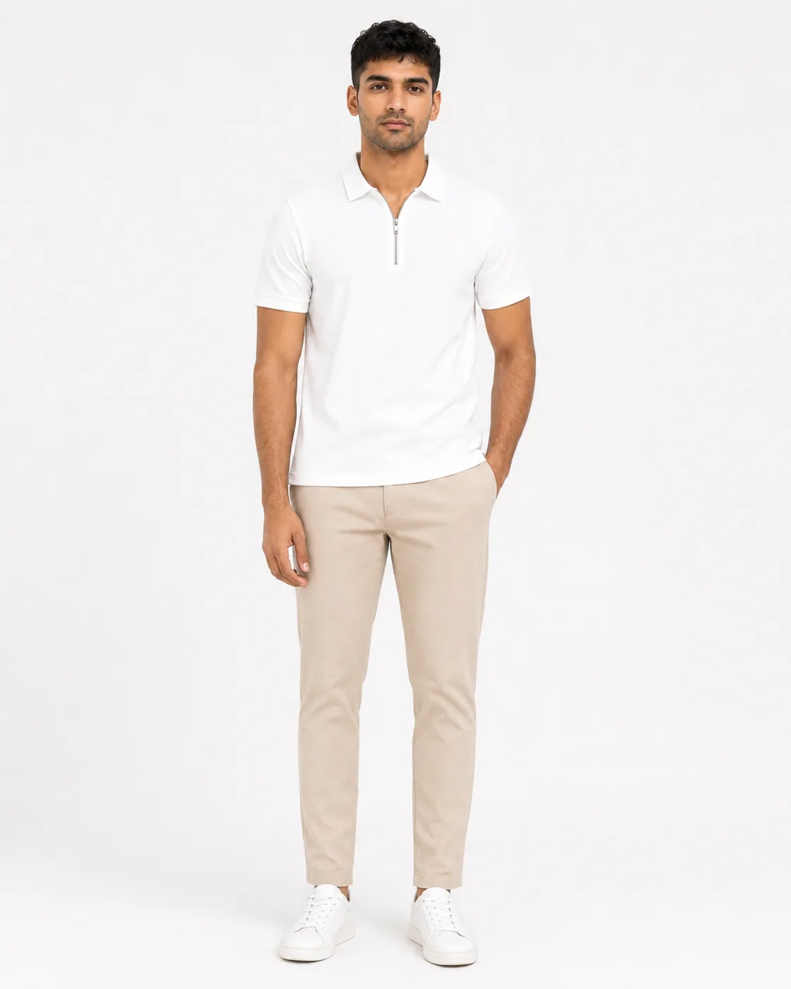 Denvox White Polo T-Shirt